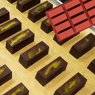 迪拜巧克力模具长方形食品级硅胶diy手工自制作小号夹心长条磨具