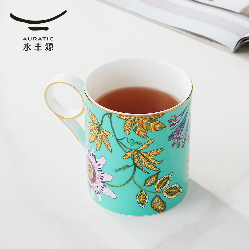 永丰源春暖花开马克杯陶瓷办公杯家用泡茶漂亮水杯生日礼物礼盒图片