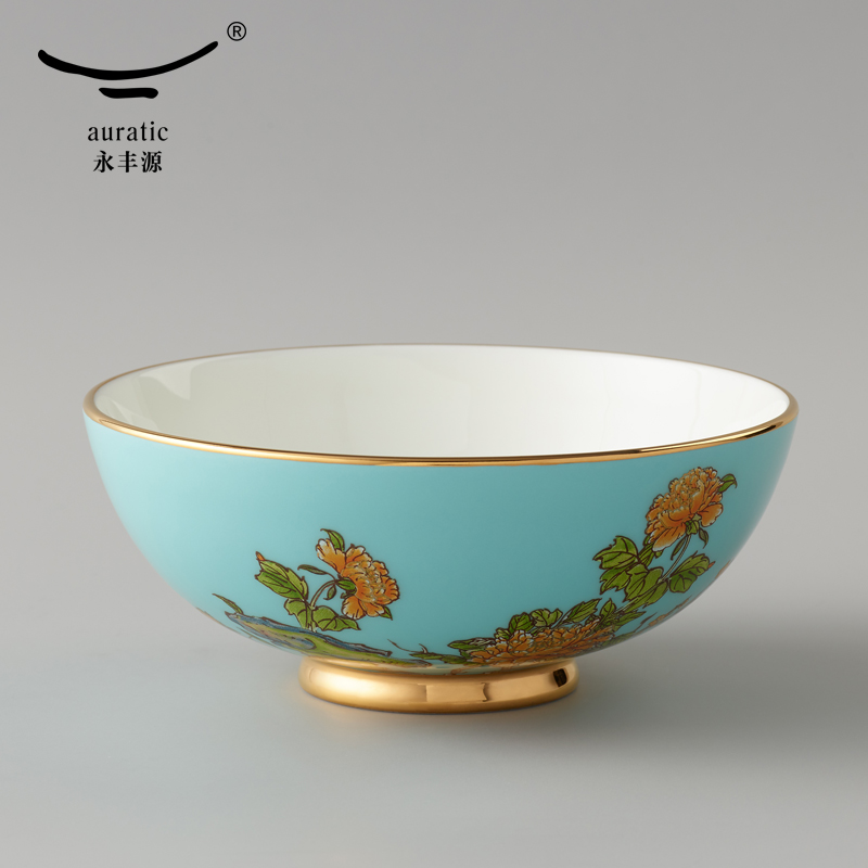 永丰源 西湖蓝 小碗/骨碟/调羹/面碗/汤碗 餐具散件 安全包装