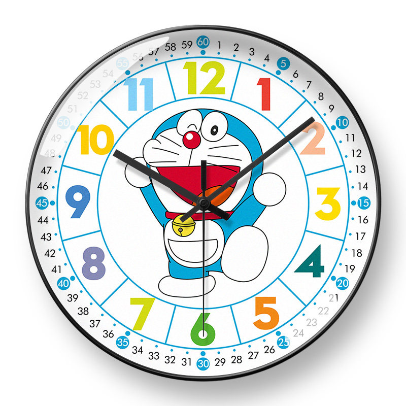 美幻达PVC卡通玻璃室内电波挂钟
