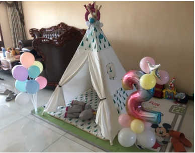 野餐派对儿童私密小屋帐篷收纳