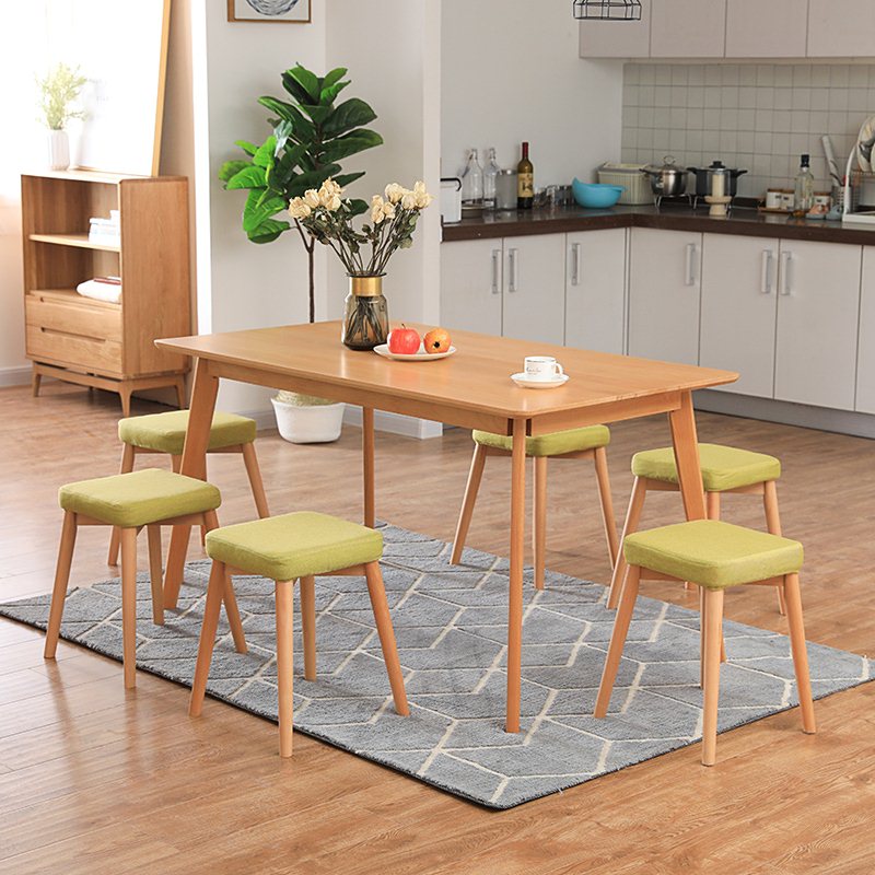 北欧简约实木梳妆凳餐桌凳