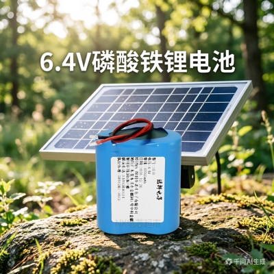 太阳能灯电池6.4V磷酸铁锂电池32650锂电池12V路灯蓄电池32700