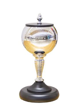 后现代北欧轻奢银色电镀酒杯造型储物罐摆件家居样板房会所装饰品