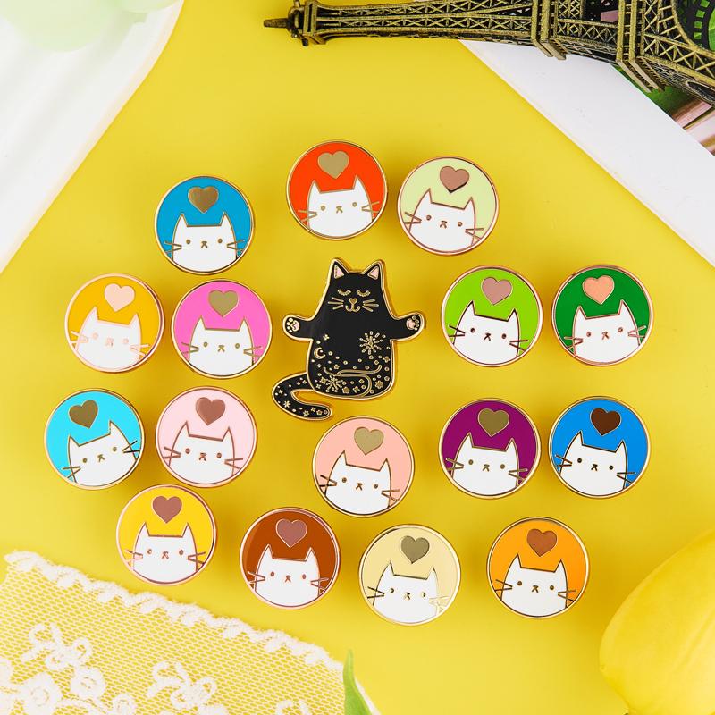 凯蒂猫饰品金属徽章吧唧痛包DIY