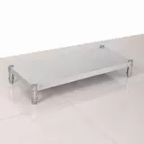 Простая напольная полка для хранения из нержавеющей стали, кухонная полка для хранения приправ, микроволновая печь, 1 слой, 304, однослойная