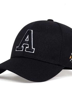 Unisex Simple Letter A Embroidery Baseball Caps Spring and A
