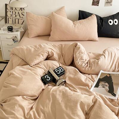 4 pcs bed sheets set beddings cotton flat sheet pillowcases1