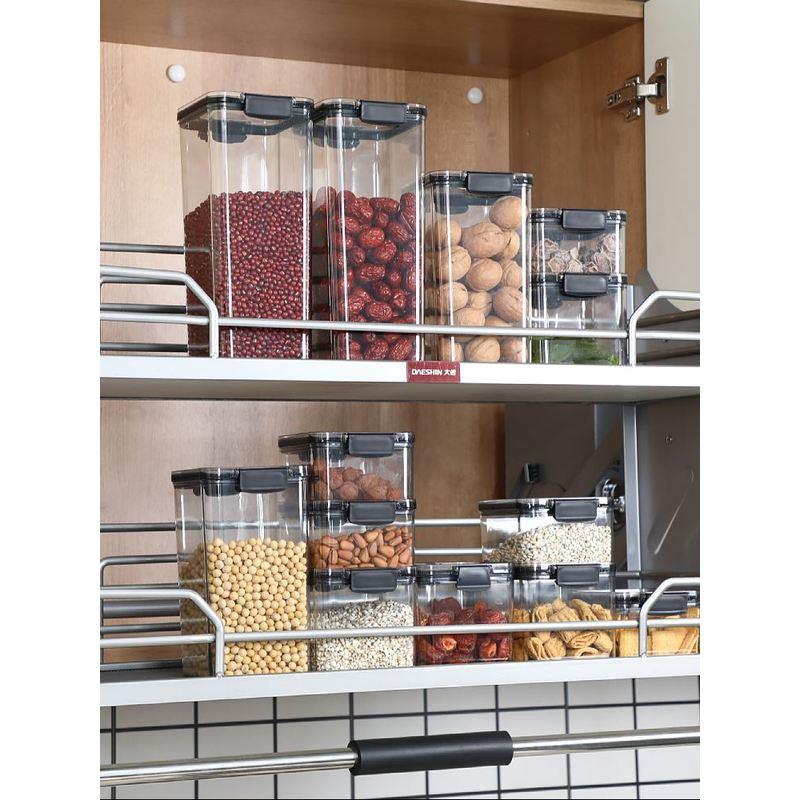 Food Storage Container Plastic Box Spices Sugar Jar Bowl For