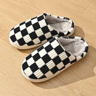 Slippers for Women Halloween Soft Pumpkin Men Plush Spooky