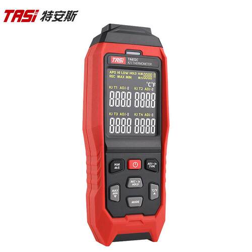 温度计TA612C四通道接触式温度表模具表面热电偶测温仪