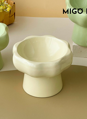 不易打翻狗狗水碗不湿嘴陶瓷大口径猫碗宠物慢食碗猫食碗猫粮盆