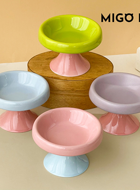 创意猫碗狗盆狗碗防打翻高颜值宠物碗小型犬陶瓷猫咪水碗宠物饭盆
