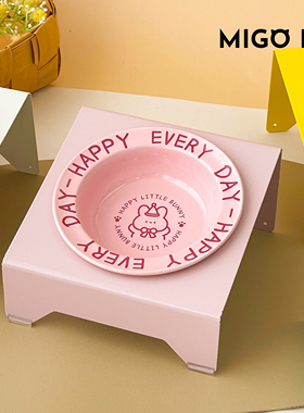 高脚猫碗宠物碗架子护颈猫咪专用碗大口径陶瓷碗小型犬不湿嘴水碗