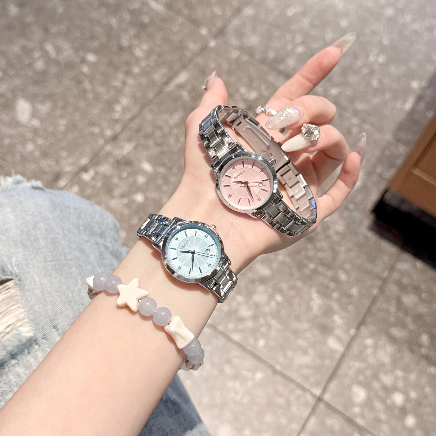 简约钢带女表轻奢高级感