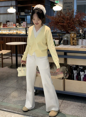 Chestnut 3.6 20:00 「超模裤」美式高腰微喇抽绳垂感百搭休闲裤