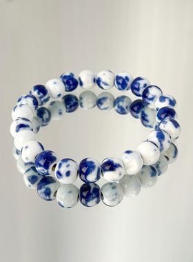 景德镇青花瓷串珠手链