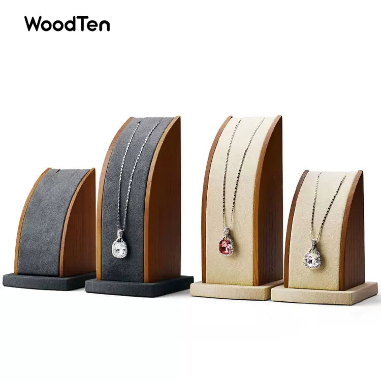 实木项链架创意弧形锁骨链吊坠