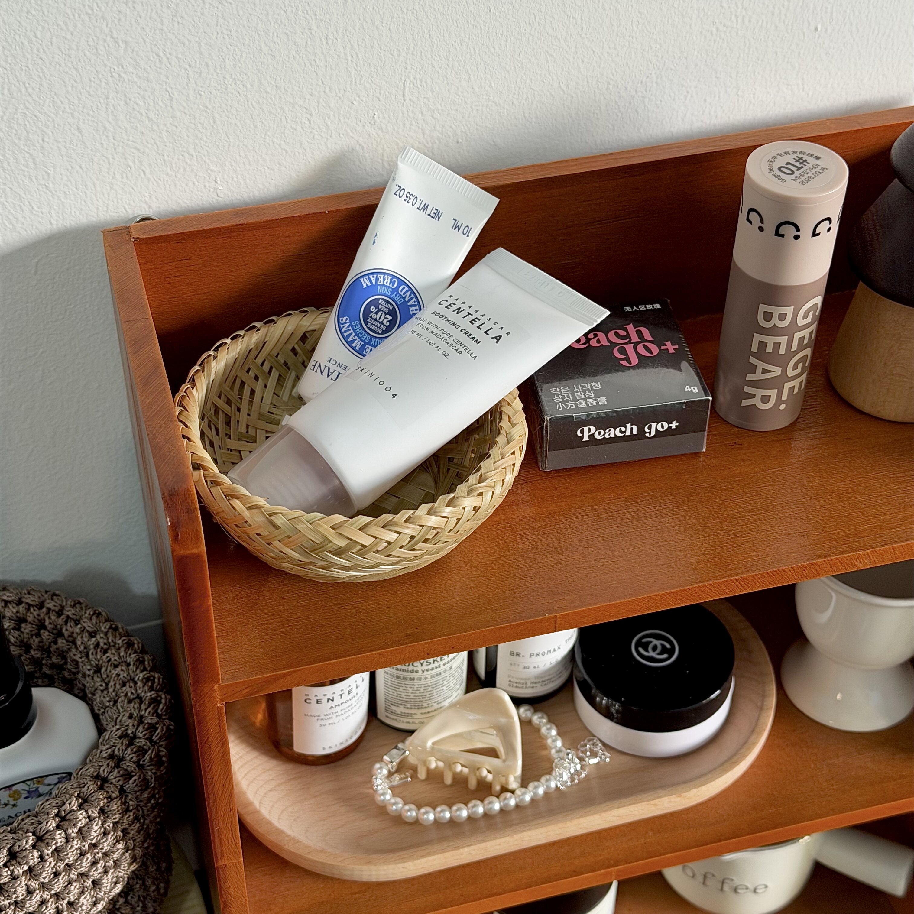 手工编织迷你饰品篮首饰盒摆件戒指钥匙玄关桌面手饰品收纳小篮子