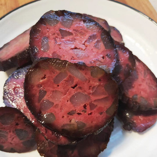 湖南邵阳特产猪血丸子武冈正宗血豆腐烟熏纯猪血无添加隆回猪血粑