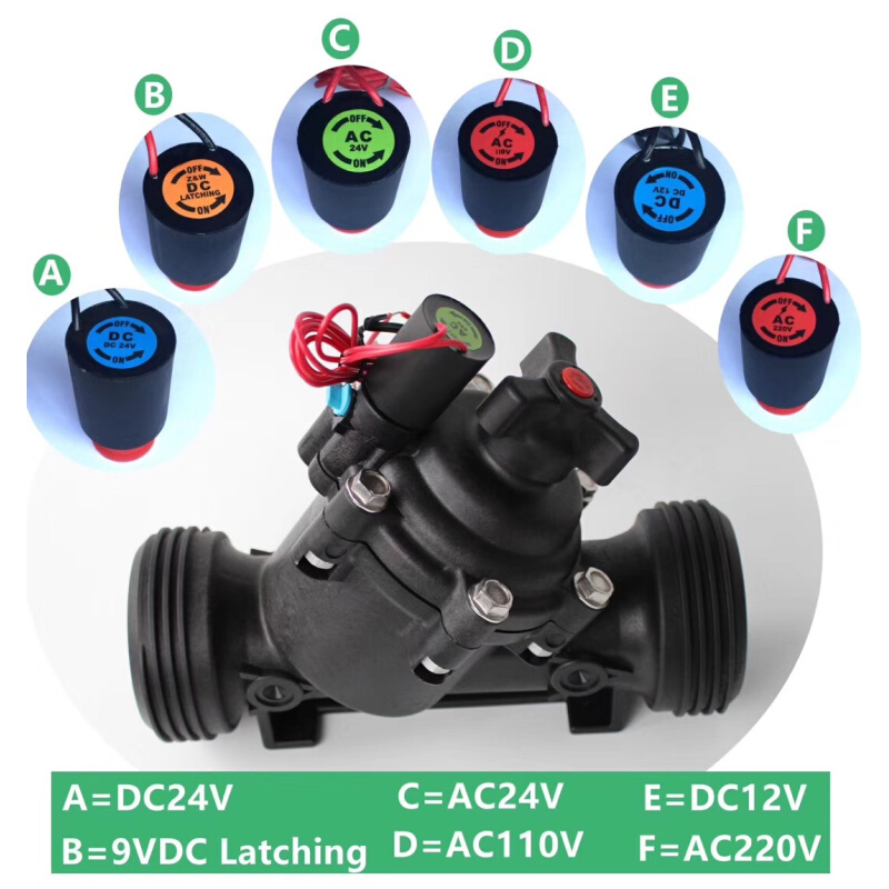 PGA灌溉电磁阀农业滴灌园林大棚草坪智能流量调节自动控制