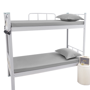 纯棉床笠定制薄垫专用学生宿舍纯色全棉床套儿童上下铺90×190