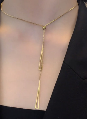 铜合金银色金属风毛衣链女