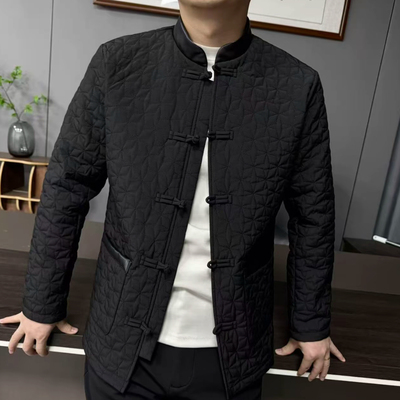 男士唐装棉服外套中式盘扣