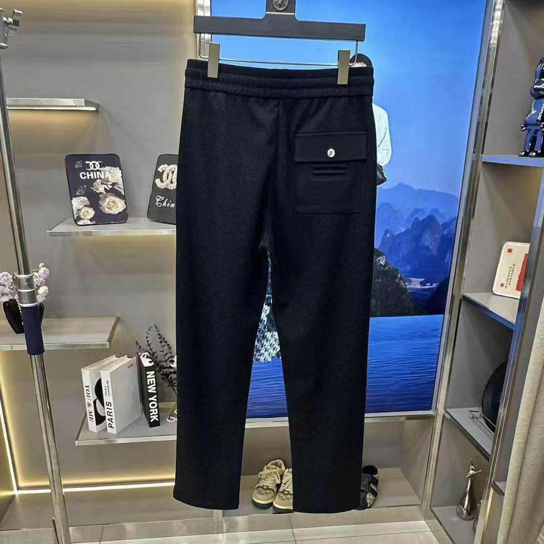 【现货】25282男士秋冬休闲裤新款百搭时尚长裤纯色简约筒裤潮流