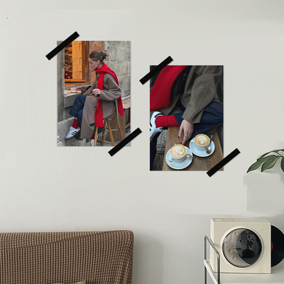 [秋冬穿搭]欧美ins气质高级街拍毛呢大衣女装店秋冬海报拍摄道具