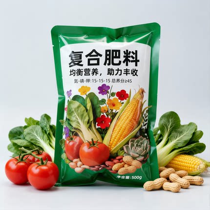 正品复合肥料氮磷钾15-15-15农用种植蔬菜家庭园艺植物颗粒化肥