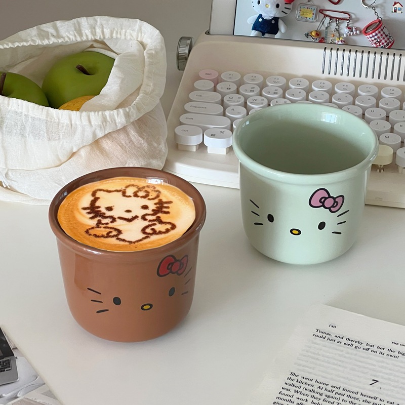 可爱哈喽kitty陶瓷马克杯高颜值咖啡杯办公室家用喝水杯情侣水杯