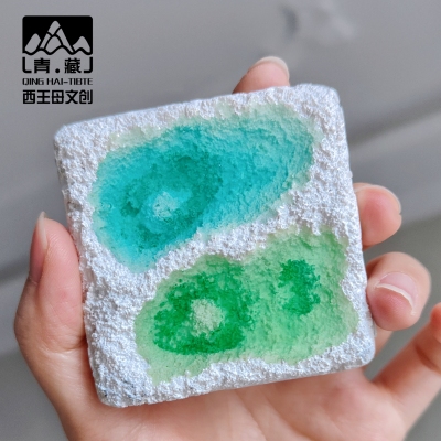 青海翡翠湖纯手工茶卡冰箱贴
