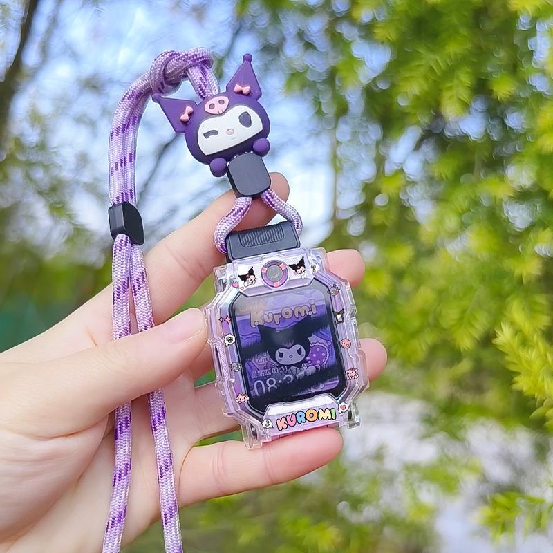 适用小天才W2223BC儿童电话手表D1表带Q2A挂脖子套保护壳Z8宽吊绳