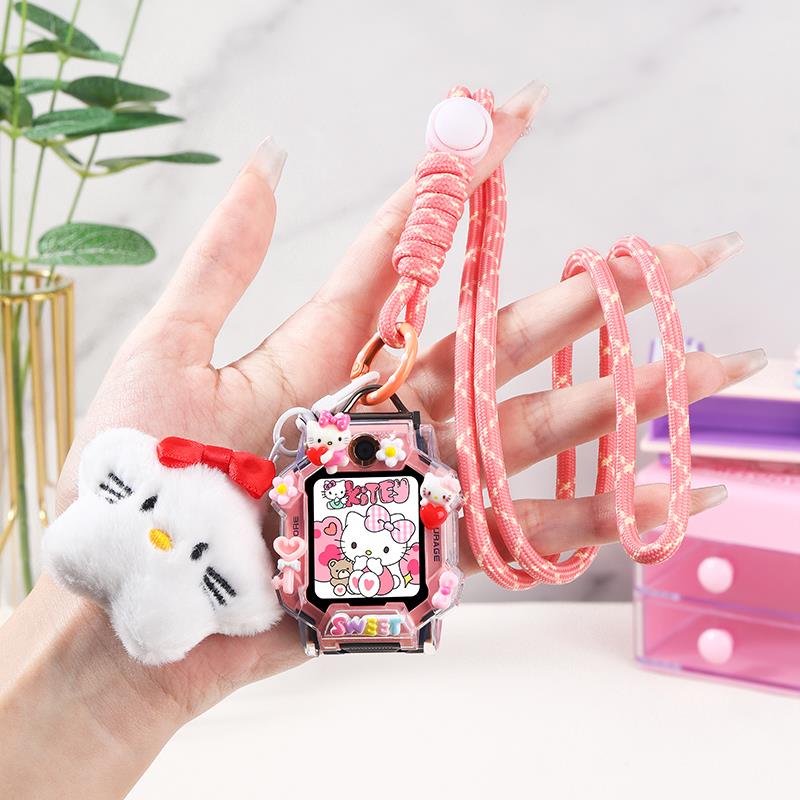 适用小天才电话手表D5z9挂脖粗绳Z10Z8Z7S/N3N5U5Q3吊坠d2a保护壳