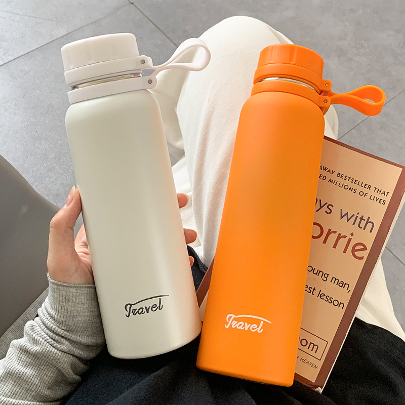 简约高颜值大号保温杯大容量茶隔