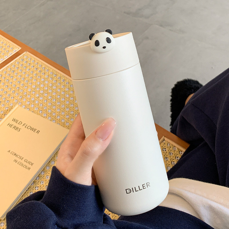 简约保温杯女新款2026高颜值316不锈钢水杯子小巧便携学生日礼物