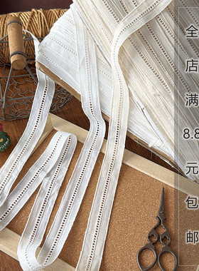 宽2.5cm白色双边纯棉布边