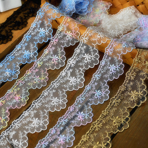 网纱绣花蕾丝花边辅料