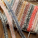 韩国织带小香风diy多色金线穿绒带饰品头饰服装 辅料帽子家居花边