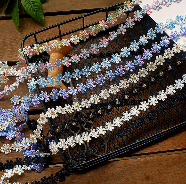 新款彩色刺绣花边花朵涤纶辅料装饰手工DIY饰品服装花边带材料,居家布艺,花边,淘宝优惠券,粉丝福利购,淘宝优惠卷