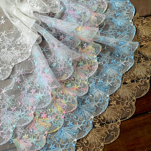 ·网纱绣花蕾丝花边辅料