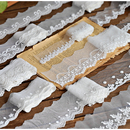 手工材料 裙边童装 白色优质日韩蕾丝边网纱刺绣花边辅料 DIY服装