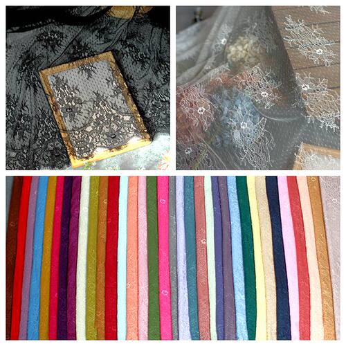 欧式睫毛蕾丝布料DIY手工面料