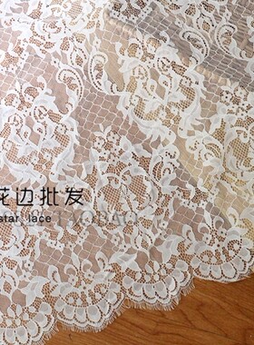 欧式出口礼服diy制衣睫毛花边