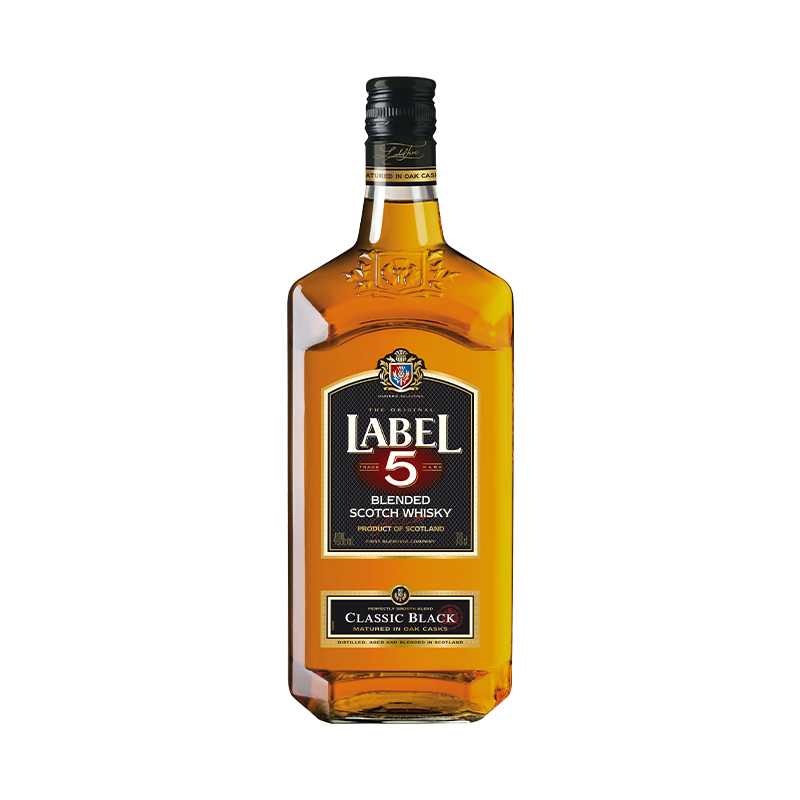LABEL5五世醇黑蘇格蘭威士忌700ml進(jìn)口調(diào)和型威士忌