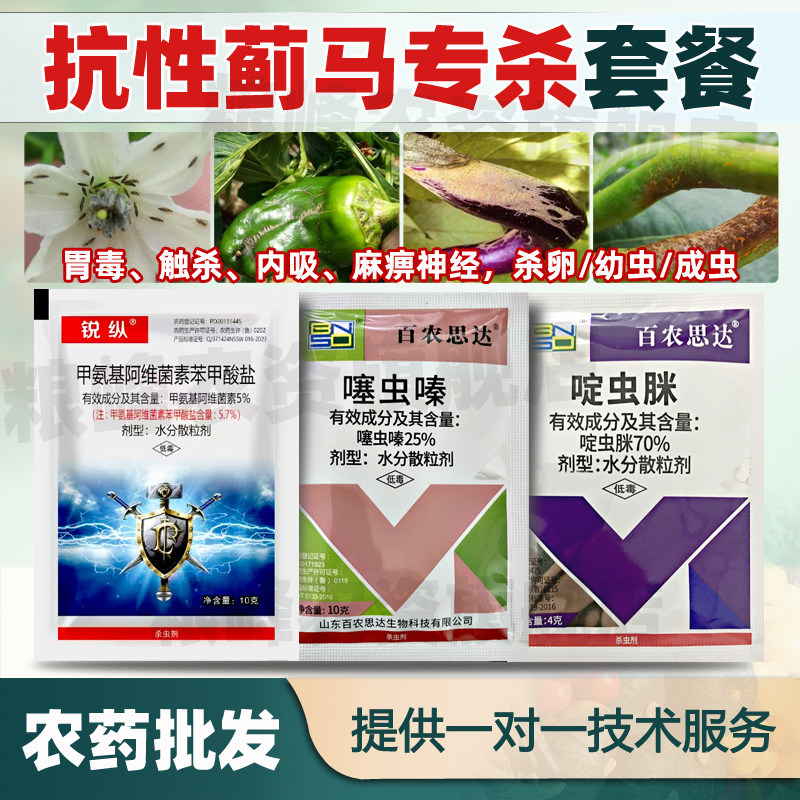 蓟马专杀套餐杀飞虱蚜虫农药