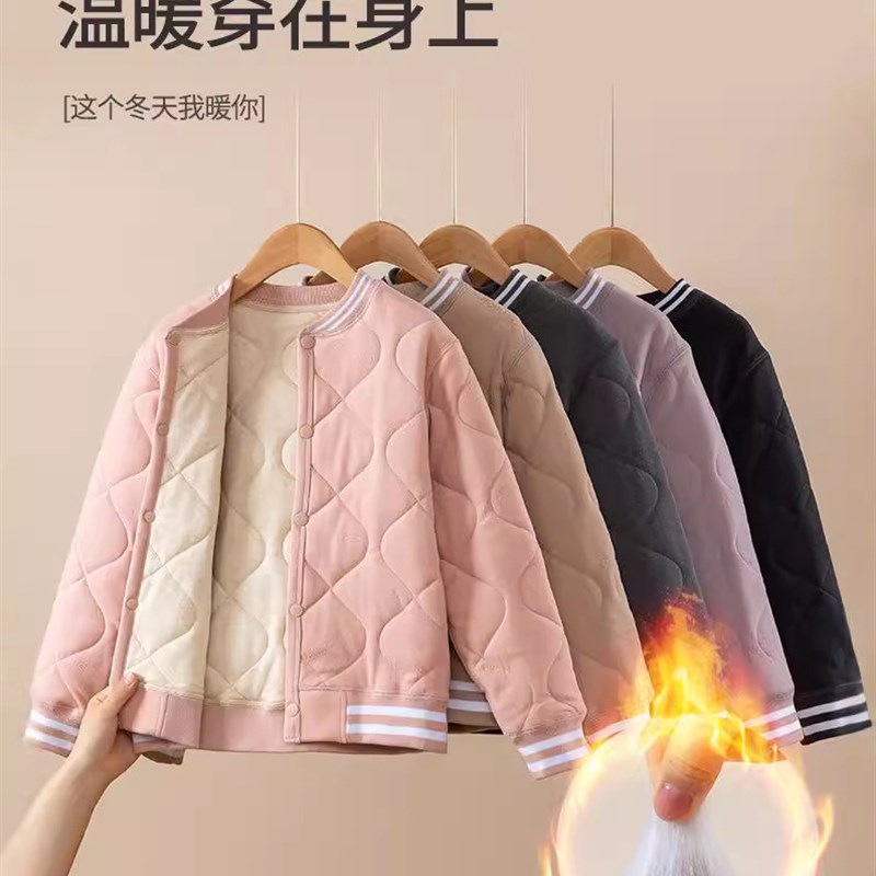 校服内胆儿童羽绒服神器中大男童女童冬季加厚内穿棉衣保暖套装服