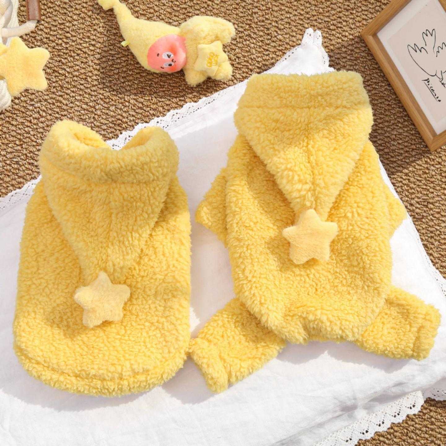 小狗冬天衣服防着凉博美冬装保暖狗狗宠物服饰小型犬加绒加厚连帽