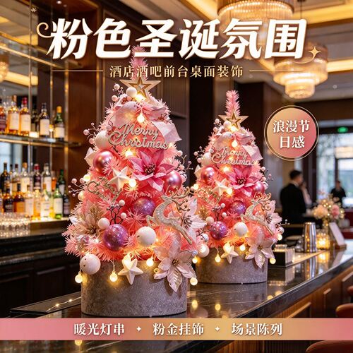 圣诞树60厘米节酒吧店铺C
